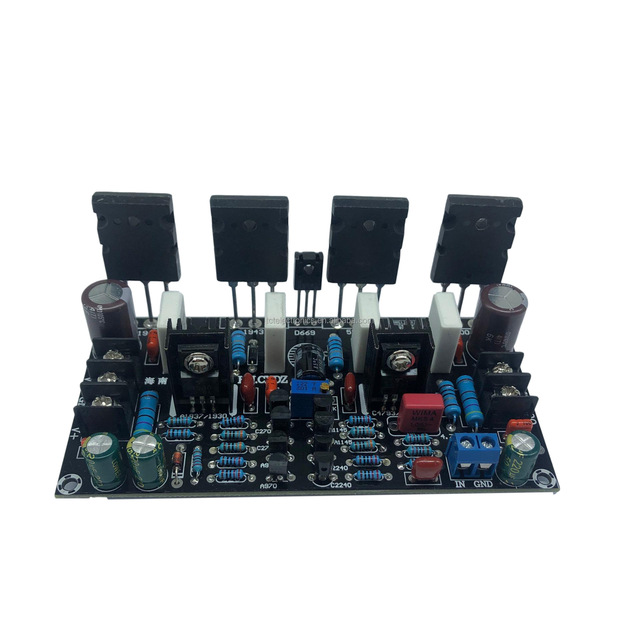 TCT Electronics Mono 200W Large Capacity Switching Power Amplifier Board 1943+5200 for Car Audio with Super Bass Stereo Sound