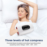Haute qualité Portable 3 niveaux compresse chaude poignet appareil de Massage des mains acupression Airbag doigt masseur Machine pour un usage domestique