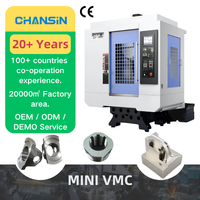 Antarmuka ramah pengguna Chansin 3 4 5 sumbu dengan meja rotasi cnc vertikal VMC 640 cnc pusat mesin vertikal