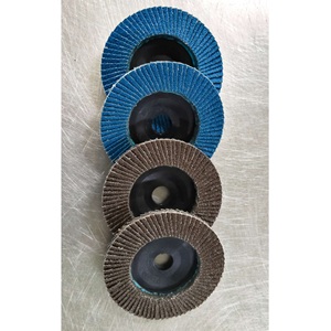 Disco de aleta de óxido de aluminio de origen vietnamita, grano 40 a 320, 4 pulgadas, 5 pulgadas, ideal para tareas de molienda y desbarbado - Product Image 2