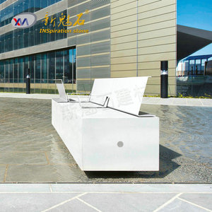New Stone Building Materials UHPC Bench Gray 19022027760 Outdoor Indoor Park <b>Square</b> Seating - Product Image 1