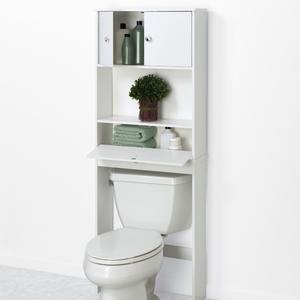 UK Style White Bathroom Over the Toilet Space Saver Storage Cabinet - Product Image 3