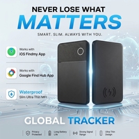 Traceur GPS intelligent certifié MFi pour iOS et Android, compatible AirTag, localisateur de portefeuille, dispositif de localisation intelligent, étanche IP68, carte de localisation Find My