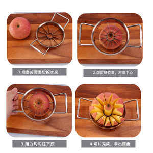 304 Stainless Steel <b>Fruit</b> Slicer Apple Mango Orange <b>Cutter</b> Household Kitchen Tool 3 Pieces Dishwasher Safe - Product Image 5