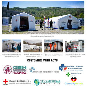 AOYU Carpa Hospitalaria Inflable Portátil Blanca Personalizada, Impermeable <span class=keywords><strong>de</strong></span> PVC, Hermética, para Supervivencia, Asistencia Médica y Aislamiento, Gran Tamaño - Product Image 2