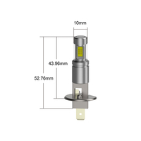 H1 H3 LED antibrouillard Mini taille 1:1 conception 80W Canbus voiture sans ventilateur LED conduite lumière H4 H7 H11 9005 9006 voiture LED Globes pièces automobiles
