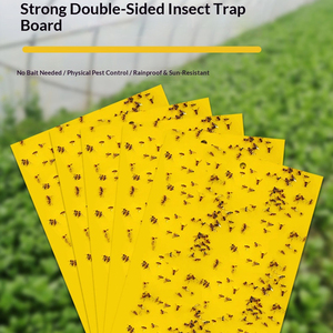 25*10 cm Double-side Ecologic Gnat Trap with Wax Protect <b>Sheet</b> Waterproof Flying Insect <b>Stickers</b> for Greenhouse/Barn - Product Image 6