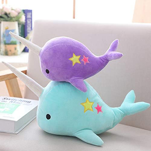 Juguete de Peluche de <span class=keywords><strong>Ballena</strong></span> Narval Personalizado de Fábrica, Adorable Peluche de Animales Marinos <span class=keywords><strong>con</strong></span> Relleno de Algodón PP para Regalos Infantiles - Product Image 2