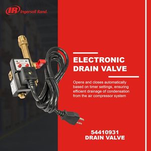วาล์วระบายน้ำอิเล็กทรอนิกส์ Ingersoll Rand Edv200 1/4 Npt 110/120v สำหรับเครื่องอัดอากาศ - Product Image 2