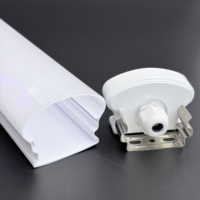 Kit de boîtier de lampe LED Tri-proof IP65, coque PC, design moderne et fin, étanche et anti-vapeur