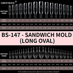 Nouvelles 120 pièces/boîte Formes à ongles <span class=keywords><strong>Rocket</strong></span> Sandwich pour extension rapide, sans papier, pour gel de construction et nail art - Product Image 4