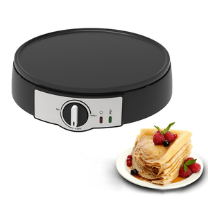 Plaque de cuisson et crêpière rotative 2-en-1 de 300 mm de diamètre, détachable et réversible, avec revêtement antiadhésif - Product Image 1