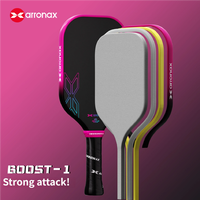 Raquette de pickleball Arronax Boost 1 Pro, fibre de carbone T700, noyau MPP, contrôle de la rotation, puissance, OEM personnalisé, distributeur en gros