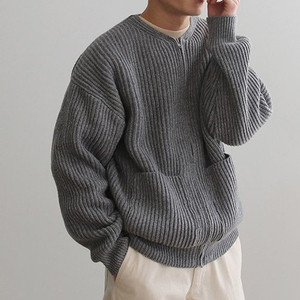 Custom Men Cardigan <strong>Knit</strong> <strong>Sweater</strong> for Male Men <strong>Knit</strong> <strong>Sweater</strong> Winter Full Zip Cardigan for Men Zipper Cardigan <strong>Sweater</strong> - Product Image 4