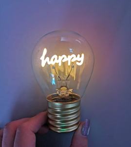 Rechargeable A68 noyau de lampe personnalisé abat-jour en verre décoratif chambre atmosphère veilleuse - Product Image 3