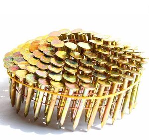 3/4- 1-3/4 "<span class=keywords><strong>Fasto</strong></span> ตะปูหลังคาคอยล์ชุบสังกะสี7200ชิ้น/กล่องสีเหลือง - Product Image 4