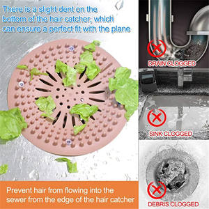 Bathroom Hair <b>Sink</b> Sewer Filter Floor <b>Drain</b> Strainer Water Hair <b>Stopper</b> Bath Catcher Shower Cover Clog Bathroom Accessories - Product Image 5