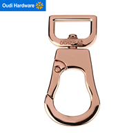 Accessoires de laisse pour animaux de compagnie avec logo personnalisé, boucle en alliage de zinc, mousqueton pivotant robuste