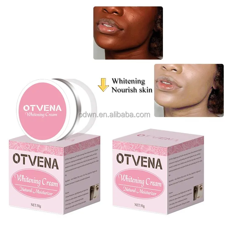 OTVENA Black Skin Bleaching Body Lotion Milk Care Moisturizing Instant Lightening Whitening Cream