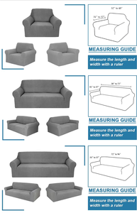 Funda de Sofá Lavable de Alta Elasticidad, Personalizable, Universal, Antipolvo, Fácil de Instalar, con Patrón Geométrico Teñido Liso - Product Image 4