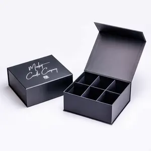 价格合理纸纸板高端大蜡烛磁性礼品盒批发套装包装豪华黑色永远硬礼品盒