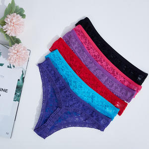 الدانتيل تشذيب رغبة نقية نمط تنفس نمط جديد في سن المراهقة ثونغ مثير أزياء المرأة الملابس الداخلية الخوخ شبكة الخوخ انخفاض الخصر - Product Image 4