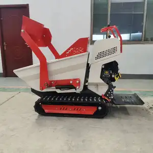 True price!!! Load Capacity Gasoline Engine Powered Rubber 500kg Mini Dumper Engine Electric Start Briggs & Stratton Engine