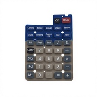 Clavier en caoutchouc silicone personnalisé pour calculatrice, dispositif électronique, pavé de boutons en silicone conducteur, clavier en caoutchouc de haute qualité