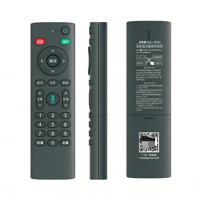 Télécommande vocale sans fil OEM/ODM à alimentation unique, compatible avec les boîtiers Smart TV
