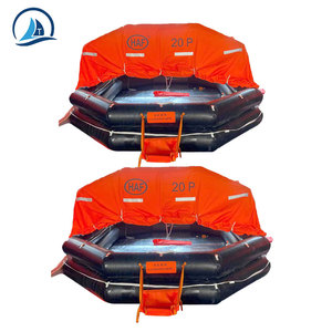 قارب نجاة ذاتي النفخ HAF-A <span class=keywords><strong>20</strong></span> لـ <span class=keywords><strong>20</strong></span> شخصًا، قابل للرمي في البحر، متوافق مع معايير SOLAS، مصنوع من مادة CSM، حقيبة نجاة لـ <span class=keywords><strong>20</strong></span> شخصًا - Product Image 2