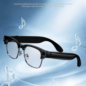 Occhiali Smart AI SENDER T200B con Fotocamera 8MP, Videochiamata 1080P, Traduzione e Cancellazione del Rumore per Business, Montatura Semi-Rimless <span class=keywords><strong>Uomo</strong></span>/Donna - Product Image 1