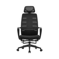 Nouvelle chaise de bureau ergonomique pivotante et réglable, moderne et élégante, avec appui-tête 3D et accoudoirs en PU, dossier haut en maille