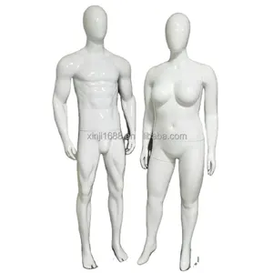 Commercio all'ingrosso di plastica ecologica nero bianco abbigliamento Display modello donne grasse grande grande Plus Size manichino femminile in vendita