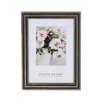 Cadre photo en MDF rustique vieilli, style ferme vintage, texture bois, pour mur ou table, décoration intérieure - Vente en gros usine
