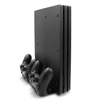Support de Refroidissement Vertical Multifonctionnel et Station de Recharge de Manettes pour Console de Jeu PS4