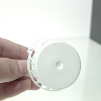 Bouchon à vis en PE blanc de 33 mm avec fermeture antivol pour sacs de boissons autoportants