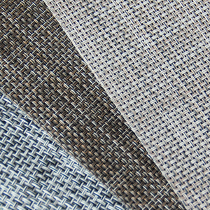 STARUNK Usine D'approvisionnement Populaire En Plastique Anti Uv Tissé <span class=keywords><strong>PVC</strong></span> Enduit Teslin Maille Tissu Renforcé Respirant Vinyle Tissé Plage Maille - Product Image 1