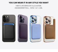 Kedatangan Baru 2024 Dompet Ponsel Penutup Belakang Ponsel Sarung Kulit Magnetik untuk iphone 15 12 13 14 untuk apple Wallet