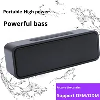 Haut-parleur portable Mgitec d'extérieur à haut volume, sans fil BT 5.0, en plastique, son surround, audio domestique, pour ordinateur et voiture, avec subwoofer et batterie 10W