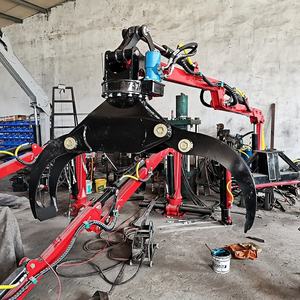 Offre Spéciale 6ton Tracteur Power Timber Trailer Log Trailer avec 4.7m de longueur Grue Log Trailer avec bras - Product Image 5