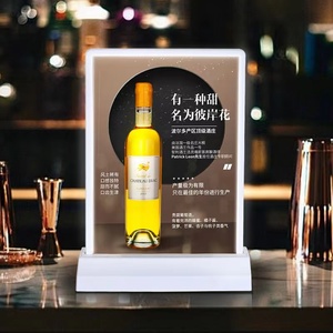 Acrylic <span class=keywords><strong>LED</strong></span> bảng đứng đơn chủ <span class=keywords><strong>LED</strong></span> chiếu sáng POS pin có thể sạc lại <span class=keywords><strong>menu</strong></span> đứng - Product Image 4