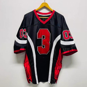 Tùy Chỉnh Jersey Lưới T-Shirts <span class=keywords><strong>Polyester</strong></span> Spandex Màn Hình In Boxy T Áo Sơ Mi Quá Khổ Áo Phông Bóng Đá Mặc Bóng Đá Người Đàn Ông Của Jersey - Product Image 5