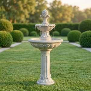 Fontaine <span class=keywords><strong>d</strong></span>'<span class=keywords><strong>eau</strong></span> de jardin classique européenne en résine, cascade extérieure à plusieurs niveaux, avec sommet en forme <span class=keywords><strong>d</strong></span>'ananas pour la <span class=keywords><strong>d</strong></span>écoration de patio - Product Image 1