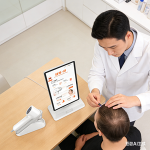 Analizador <span class=keywords><strong>de</strong></span> Cuero Cabelludo Portátil 2 en 1 Modelo 2026 con Análisis <span class=keywords><strong>de</strong></span> Piel y Análisis con IA, Apto para Spas Capilares y Salones <span class=keywords><strong>de</strong></span> Belleza. - Product Image 3