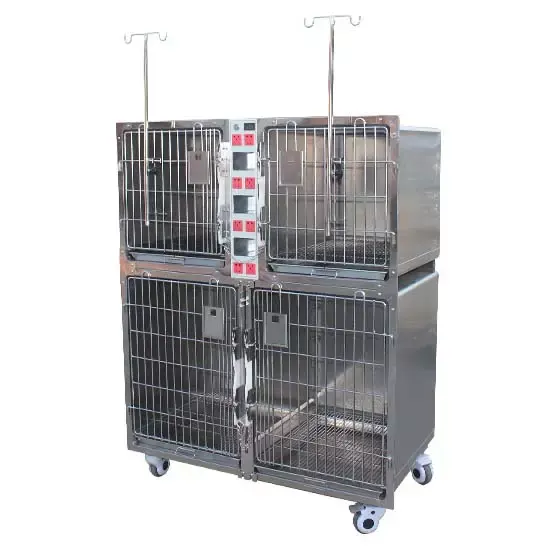 Veterinary Stainless Steel Vet modular sleep pet dog cage
