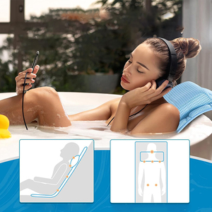 SUREWALHOME Cuscino Ergonomico Lungo <span class=keywords><strong>per</strong></span> Vasca da Bagno, Cuscino <span class=keywords><strong>per</strong></span> <span class=keywords><strong>Doccia</strong></span> ad Asciugatura Rapida, Supporto <span class=keywords><strong>per</strong></span> Collo e Schiena, Poggiatesta <span class=keywords><strong>per</strong></span> Bagno - Product Image 2