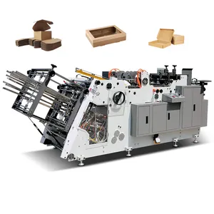 China Kraft Papier Doos Maken Machine Volautomatische Papieren Doos Machine Maken Papier Doos Productielijn