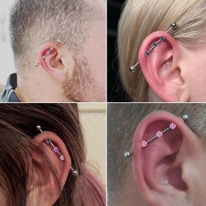 Bijoux Gaby nouveau G23 titanium cz <span class=keywords><strong>industriel</strong></span> barbell fil interne ASTM-F136 <span class=keywords><strong>piercing</strong></span> d'<span class=keywords><strong>oreille</strong></span> bijoux mode <span class=keywords><strong>piercing</strong></span> corporel - Product Image 2