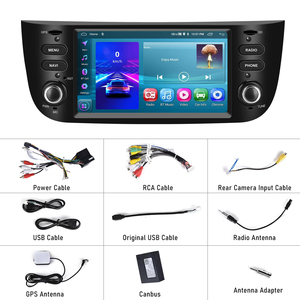 Autoradio Android double DIN Podofo, écran tactile 6,2 pouces, CarPlay et Android Auto pour Fiat Punto 2010-2016/Linea 2012-2015 - Product Image 6