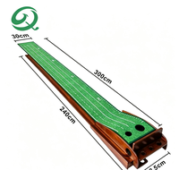 Tapis d'entraînement de golf exclusif transfrontalier pour putting, en fibre de polyester, pour entraînement intérieur, ensemble d'accessoires de fairway TG05*3